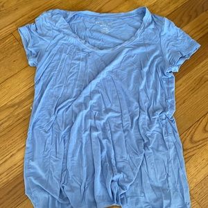 American eagle short sleeve blue shirt